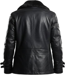 Resident Evil Requiem 9 Leon S. Kennedy Black Leather Jacket