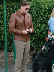 LEONARDO DICAPRIO ONCE UPON A TIME IN HOLLYWOOD LEATHER JACKET