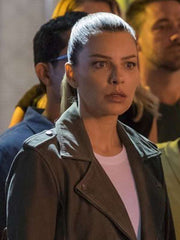 Chloe Decker Lucifer Brown Suede Leather Jacket