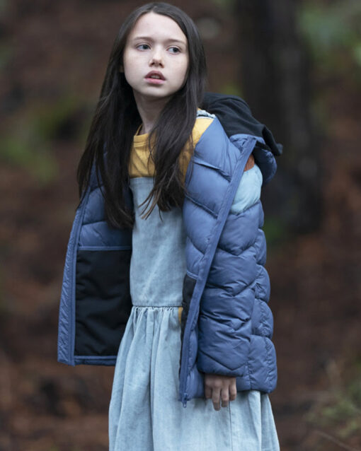 M3GAN-Violet-McGraw-Blue-Puffer-Hooded-Jacket