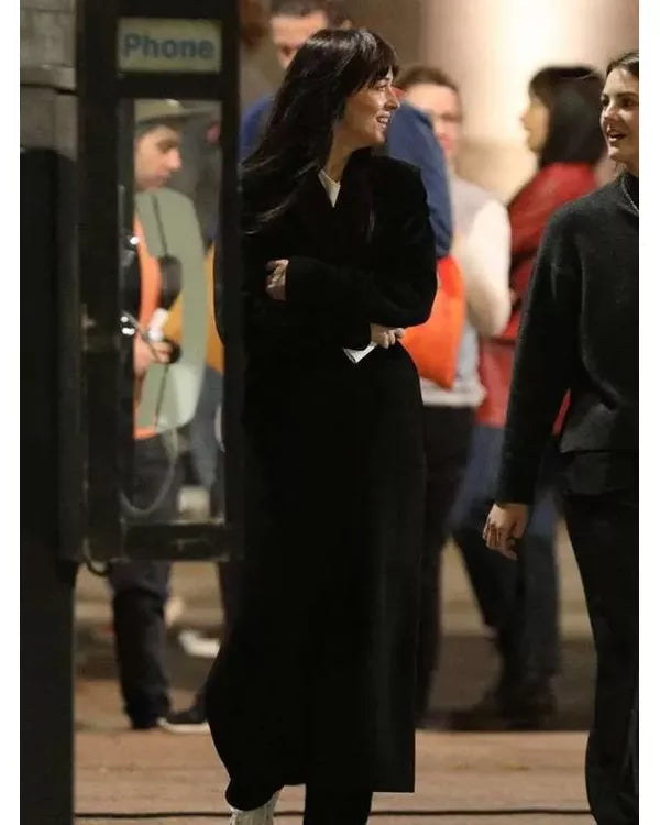 Madame Web 2024 Dakota Johnson Black Coat