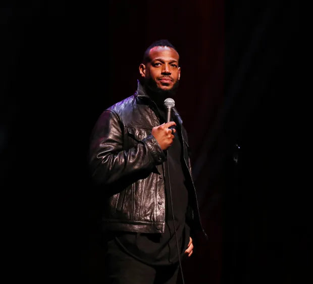 Mar­lon Wayans Good Grief Black Leather Jacket
