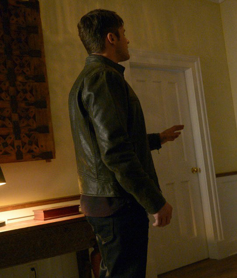 Matt Lanter Timeless Wyatt Logan Brown Leather Jacket