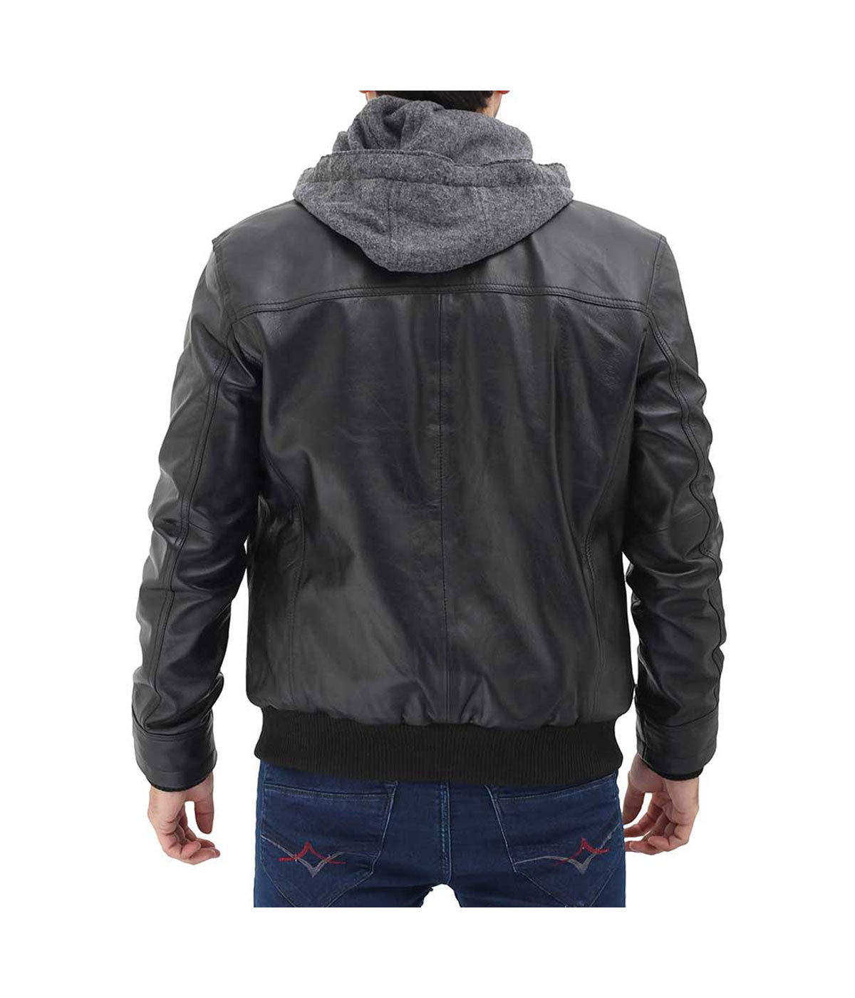 Men_black_bomber_jacket_with_hood