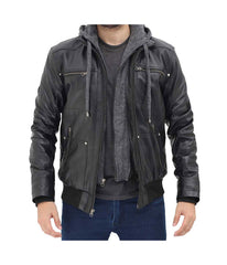 Men_black_hood_leather_jacket