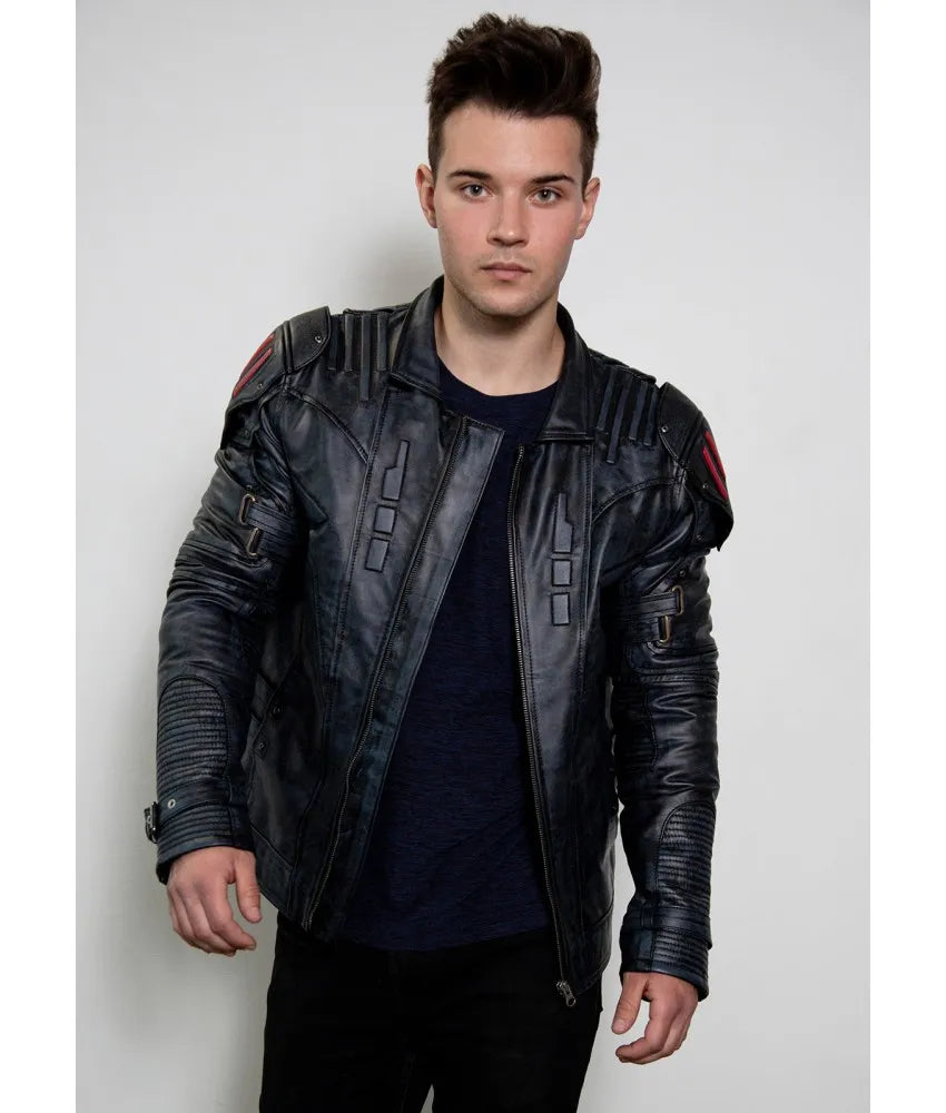 Men's Transformers Autobot Shield Black Armor Jacket