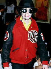 Michael Jackson Mickey Mouse Letterman Jacket