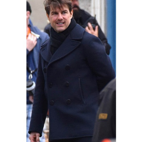 Mission Impossible 6 Tom Cruise Blue Wool Coat