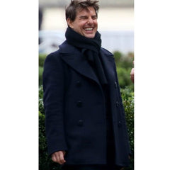 Mission Impossible 6 Tom Cruise Navy Blue Wool Coat