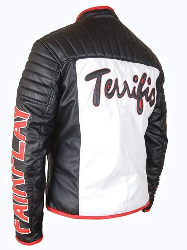 Mr Terrific Fair Play Black Leather Jacket