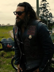 The Wrecking Crew 2026 Jason Momoa Motorcycle Leather Vest