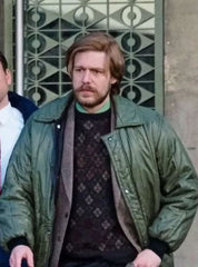 Movie Tetris 2023 Nikita Efremov Green Parachute Jacket