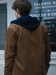 Netflix Movie Wednesday Tyler Galpin Brown Shirt Style Jacket