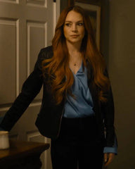 Lindsay Lohan Our Little Secret Biker Leather Jacket