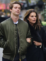 Patrick Schwarzenegger Olive Green Jacket