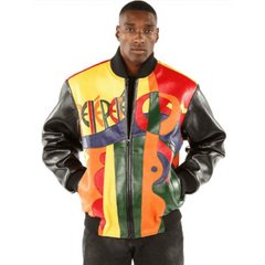 Pelle-Pelle-Orange-Plush-Picasso-Multi-Color-Bomber-Style-Jacket