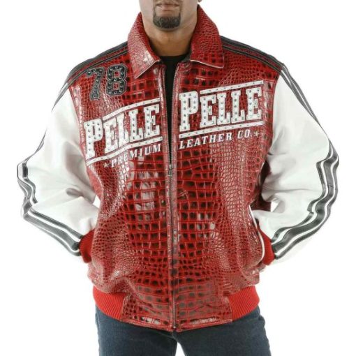 Pelle-Pelle-Studded-Red-Wild-Ones-Leather-Jacket