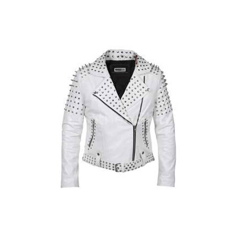 Punk With Spikes Studs Faux Leather Jacket