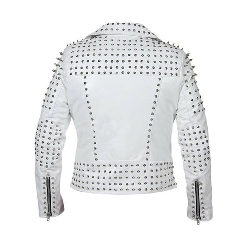 Punk With Spikes Studs Faux Leather Jacket