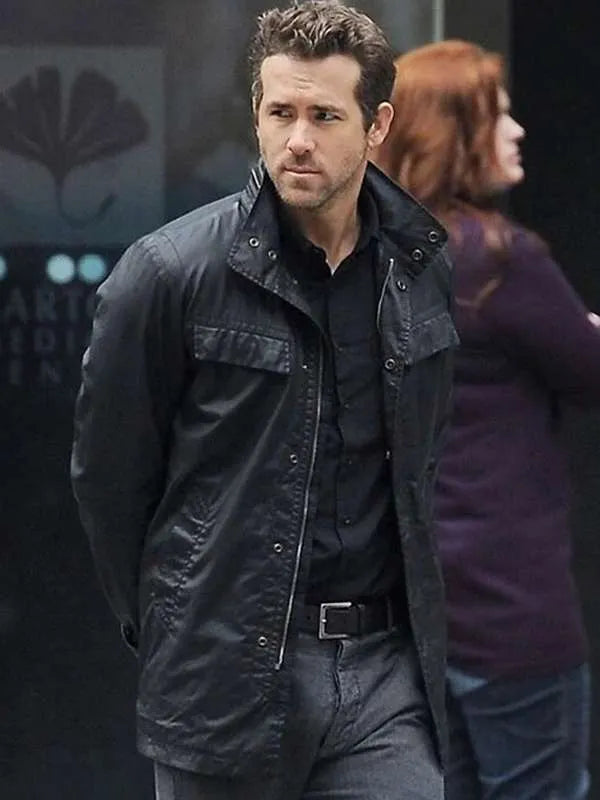 RIPD Nick Walker Ryan Reynolds Black Leather Jacket