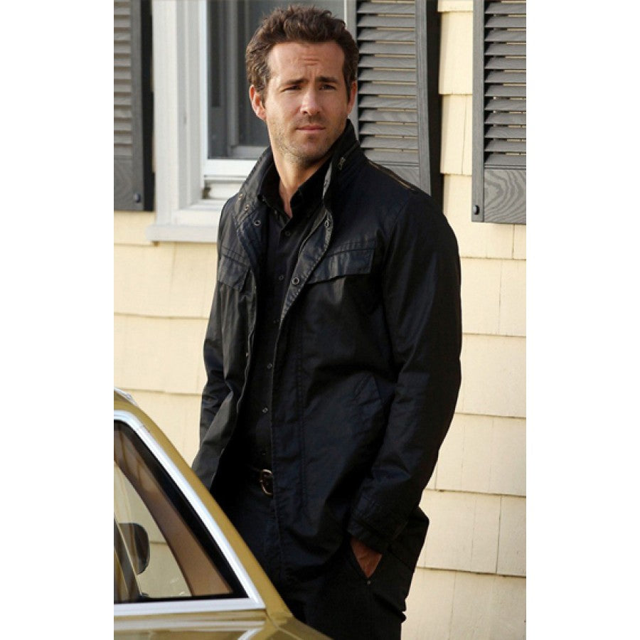 RIPD Nick Walker Ryan Reynolds Black Leather Jacket