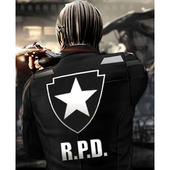 Resident-Evil-2-Game-Leon-Kennedy-Black-Cotton-Bomber-Jacket