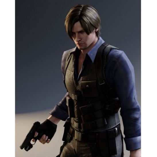 Resident-Evil-6-Leon-Kennedy-Brown-Leather-Vest