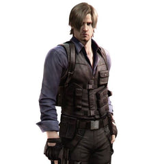 Resident-Evil-6-Leon-Kennedy-Brown-Leather-Vest