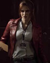 Resident-Evil-Infinite-Darkness-Claire-Redfield-Red-Biker-Jacket