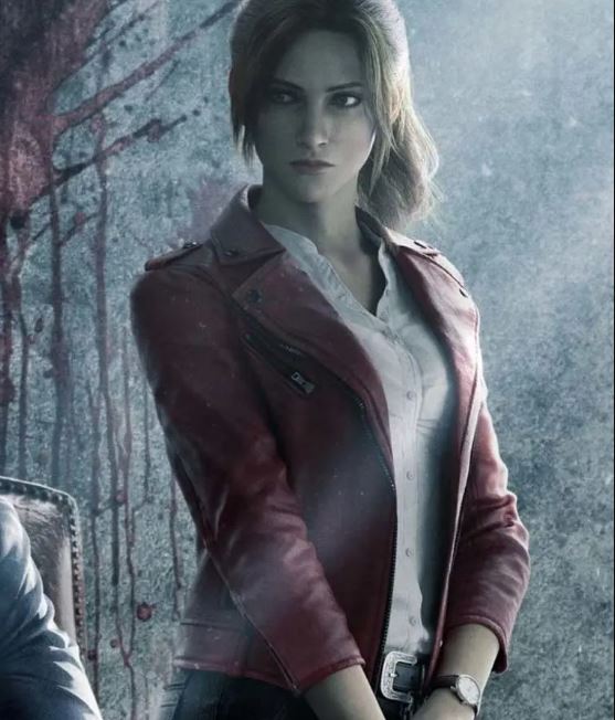 Resident-Evil-Infinite-Darkness-Claire-Redfield-Red-Biker-Jacket