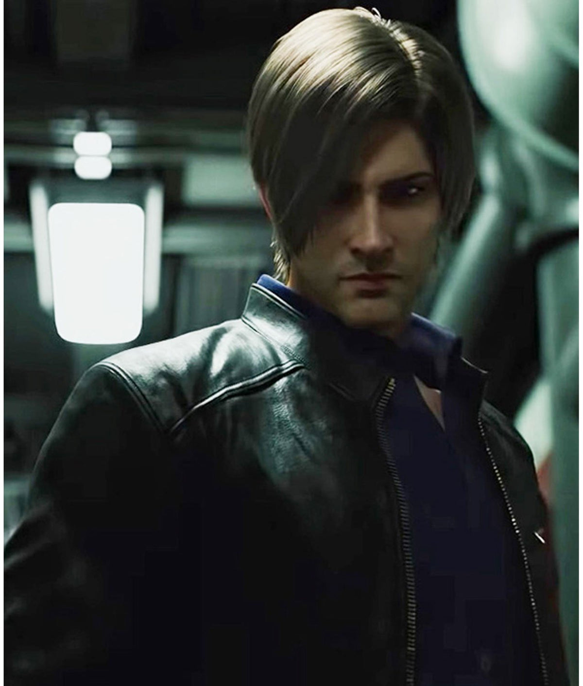 Resident-Evil-Infinite-Darkness-Leon-Kennedy-Black-Leather-Jacket