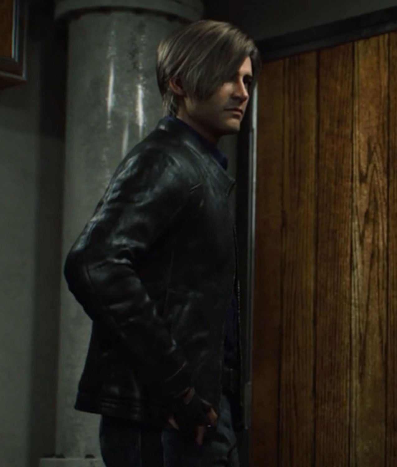 Resident-Evil-Infinite-Darkness-Leon-Kennedy-Black-Leather-Jacket