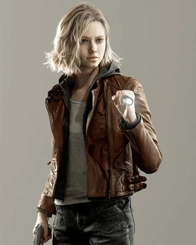 Resident Evil Requiem Grace Ashcroft Brown Leather Jacket