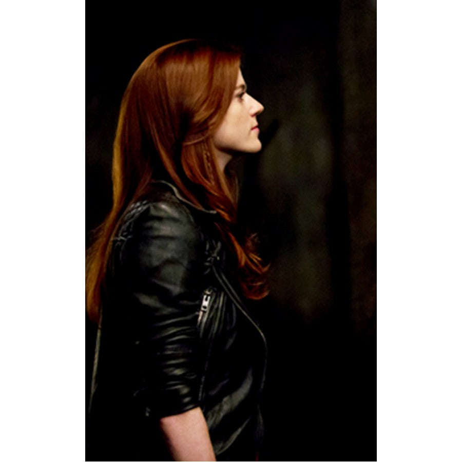 Rose Leslie The Last Witch Hunter Black Leather Jacket
