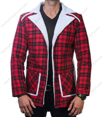 Deadpool Red Shearling Jacket