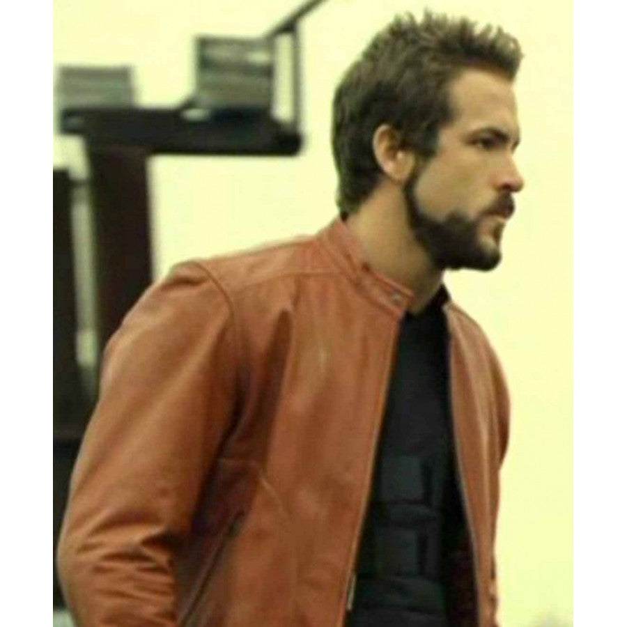 Ryan Reynolds Blade Trinity Brown Leather Jacket