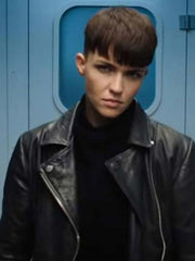 Ruby Rose SAS Red Notice Leather Jacket