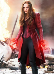Civil War Elizabeth Olsen Scarlet Witch Coat And Vest