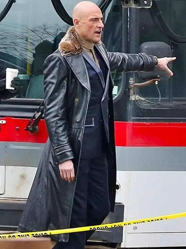 Shazam Mark Strong Leather Trench Coat