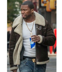 Kanan Fur Shearling Jacket Power 50 Cent Bomber Jacket