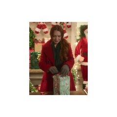 Sierra Belmont Falling for Christmas Red Coat