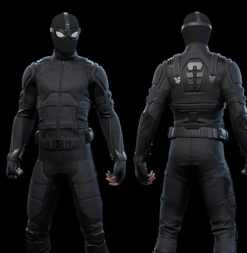 Spider-Man Jayson Fitch Padded Black Leather Jacket