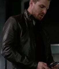 ARROW STEPHEN AMELL LEATHER JACKET