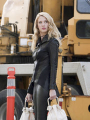 Supergirl TV Series Yael Grobglas Black Leather Jacket