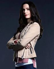 Superman and Lois Elizabeth Tulloch off White Leather Jacket