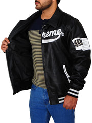 Supreme Black Leather Jacket