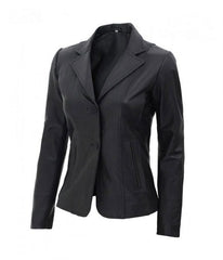 Women's Genuine Leather Blazer