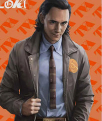 TV Series Loki Tom Hiddleston Brown Shirt Style Jacket