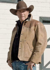 Yellowstone S03 Kevin Costner Suede Jacket