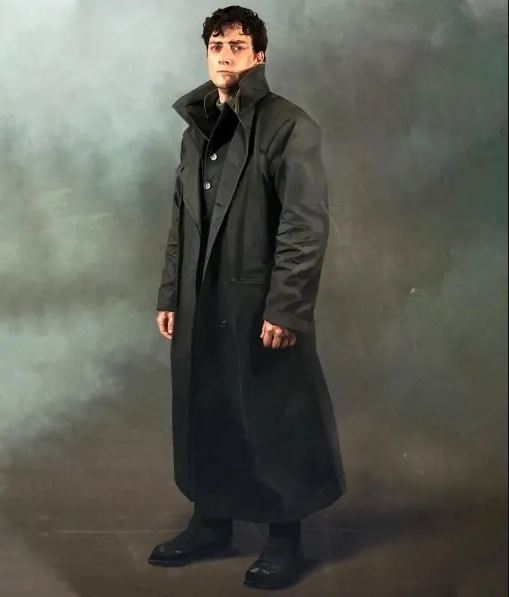 TV Show 1899 Daniel Solace Black Cotton Long Trench Coat